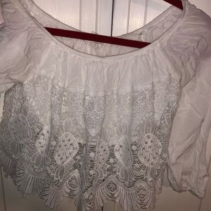 Cropped over the shoulder top